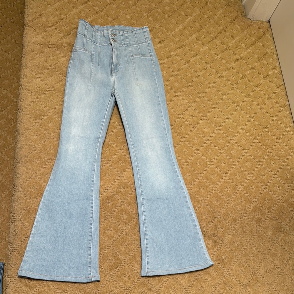 Light Blue Flared Women's Jeans